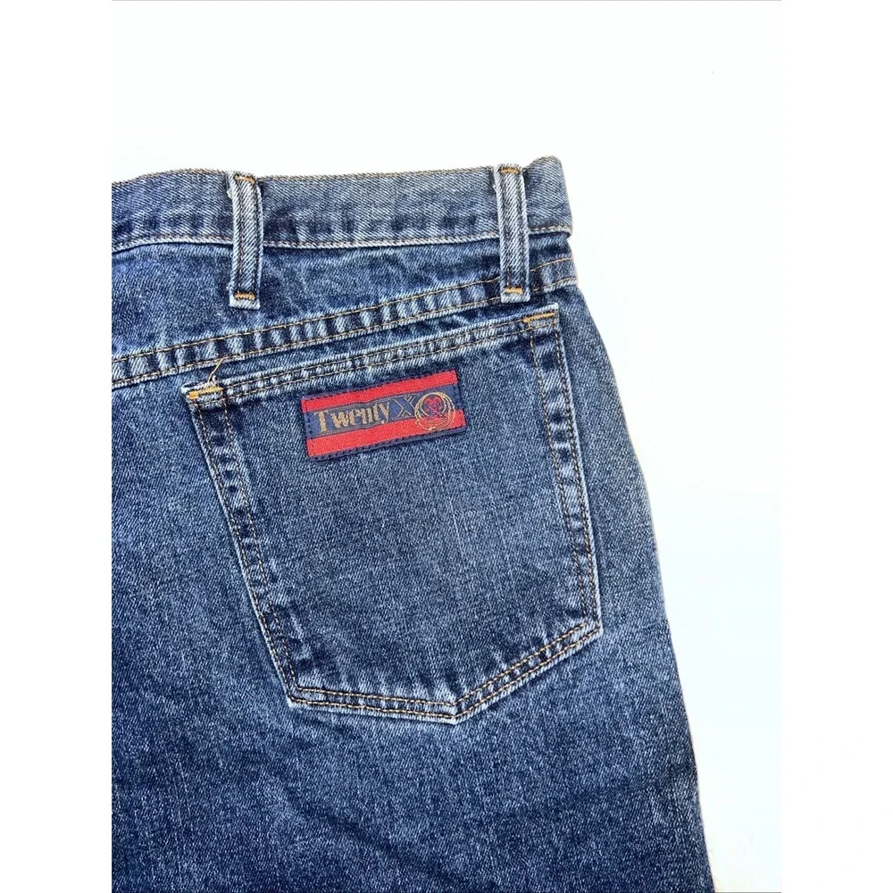 Wrangler‎ 20X Frayed Shorts Men 39 Faded Blue Denim Jorts Cutoff Premium